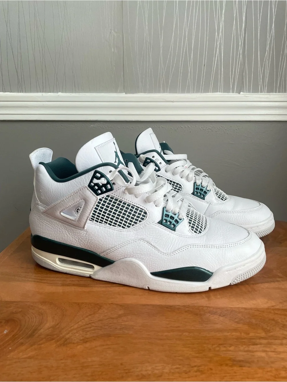 Air Jordan 4 Retro Oxidized Green White Men’s Size 12 FQ8138-103